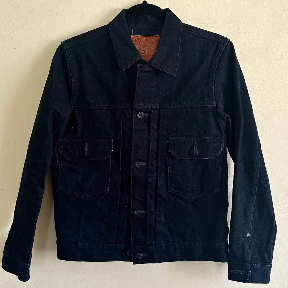 ONI Denim Denim Jacket Type II Double Indigo Overdyed Trucker Men’s Size 36